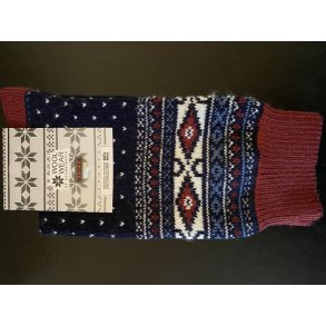 Klassische norwegische Wollstrmpfe aus 60% Wolle