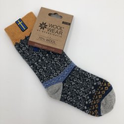 Wollsocken in frischem Design in schnen Farben
