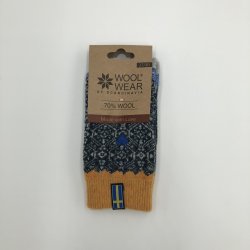 Wollsocken in frischem Design in schnen Farben