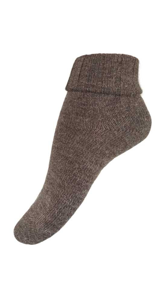 Elegante braune Alpaka-Socken von "Festival Socks"