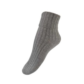 Rippstricksocken aus Alpakawolle