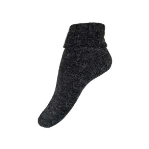Wunderschne anthrazitfarbene Socken aus Alpakawolle