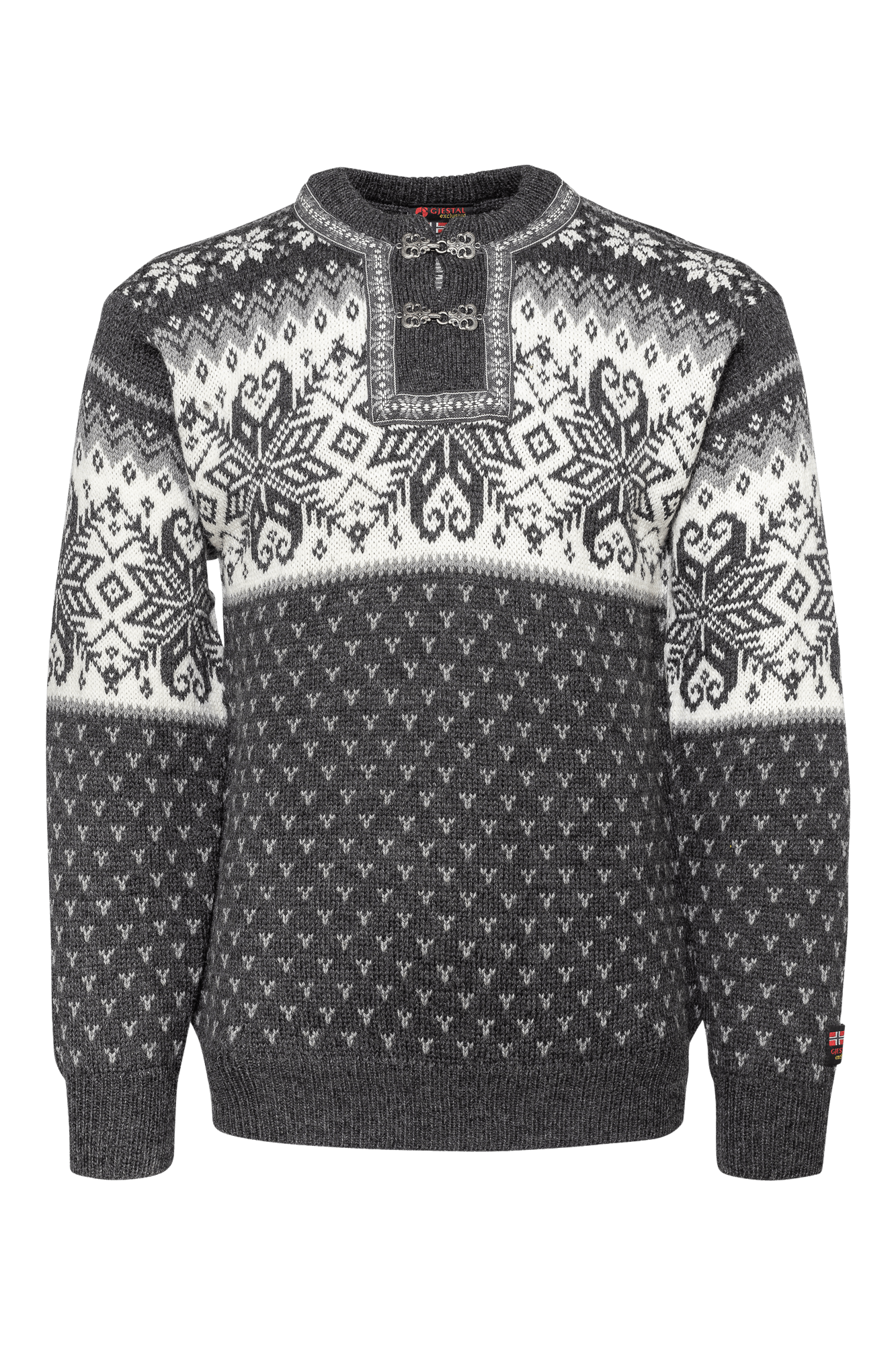 En norsk sweater i kamgarnsuld