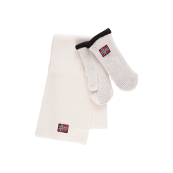 Rhvid vante- og halstrkldest