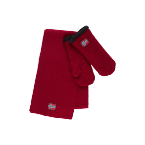 Vante- og halstrkldest i bordeaux