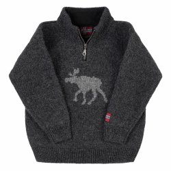 Smart brne sweater i 100% ren ny uld.