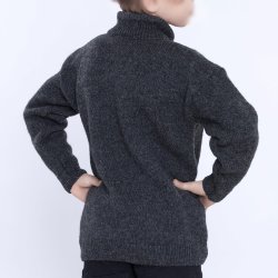 Smart brne sweater i 100% ren ny uld.