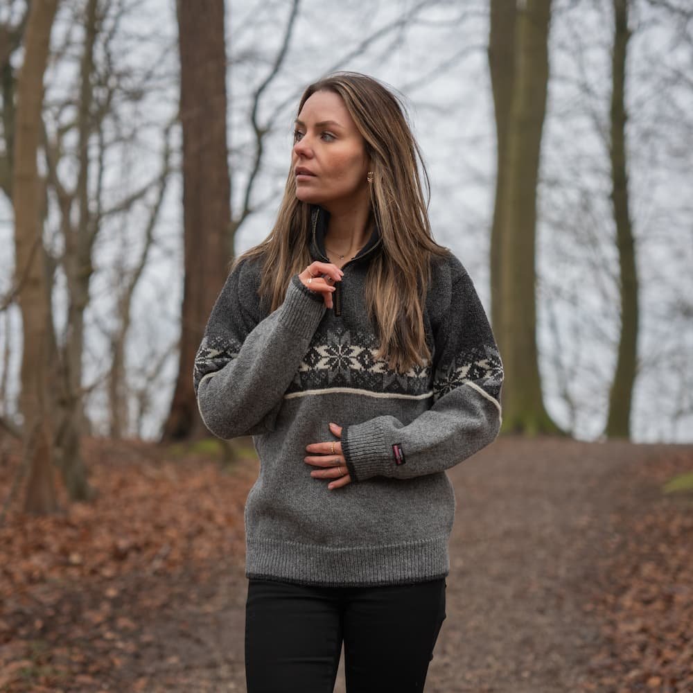 Original norsk uldsweater af 100% ren ny uld