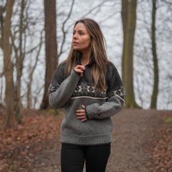 Original norsk uldsweater af 100% ren ny uld til kvinder 