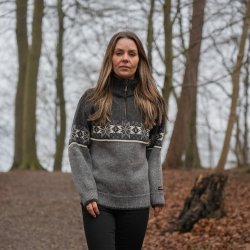 Original norsk uldsweater af 100% ren ny uld til kvinder 