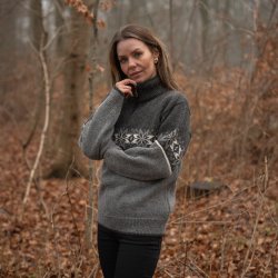 Original norsk uldsweater af 100% ren ny uld til kvinder 