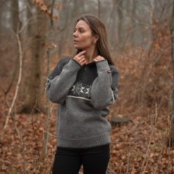 Original norsk uldsweater af 100% ren ny uld til kvinder 