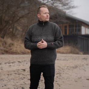 Klassisk uldtrje i 100% ren ny uld fra Norwool