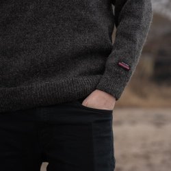 Klassisk uldtrje i 100% ren ny uld fra Norwool