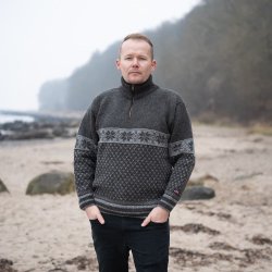 Smart norsk uldstrik i 100% ren ny uld