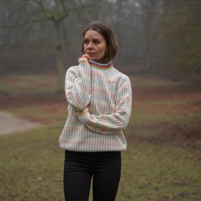 Norsk strik med multifarvet mnster til kvinder