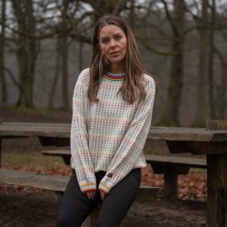 Norsk strik med multifarvet mnster til kvinder