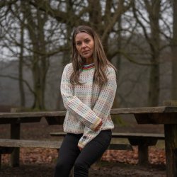 Norsk strik med multifarvet mnster til kvinder