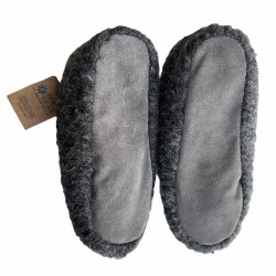 Kurzer Wollstiefel aus 100 % Wolle mit Wildledersohle