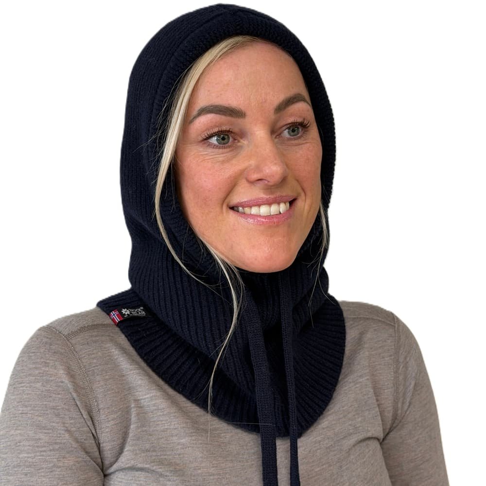Balaclava 100% superfine merinould, navy