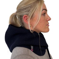 Balaclava 100% superfine merinould, navy