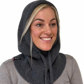 Balaclava 100% superfine merinould, antracite gr�