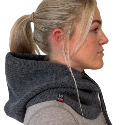 Balaclava 100% superfine merinould, antracite gr�