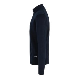 Lkker cardigan med lynls og hj krave til mnd i navy bl 