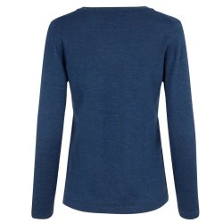 Lkker merino pullover | dame, Bl melange