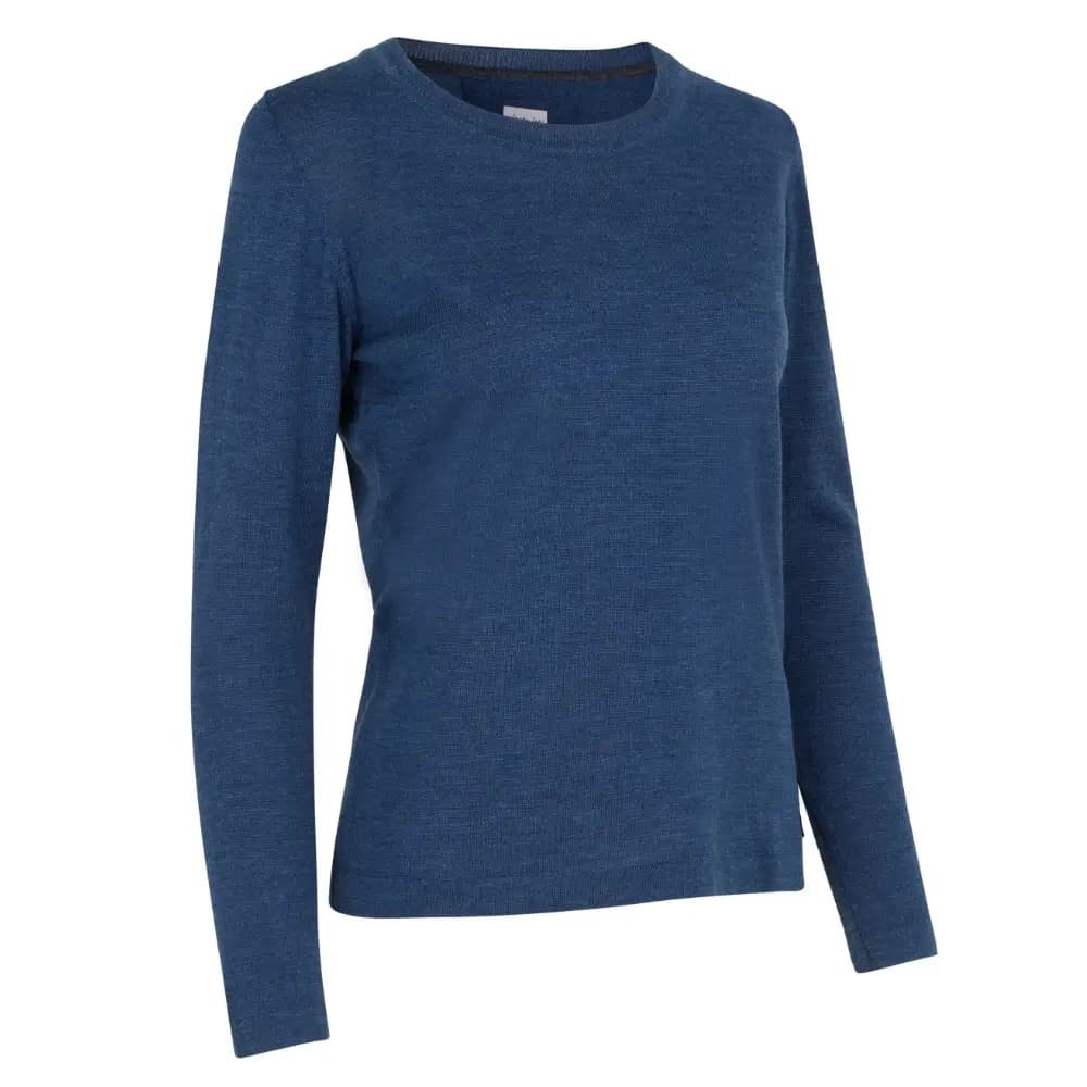 Lkker merino pullover | dame, Bl melange