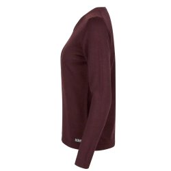 Lkker merino pullover | dame, Bordeaux melange