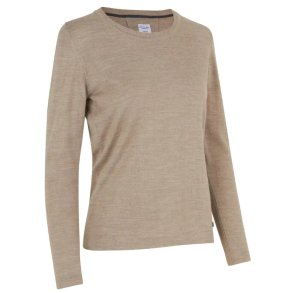 Lkker merino pullover | dame, Sand melange 