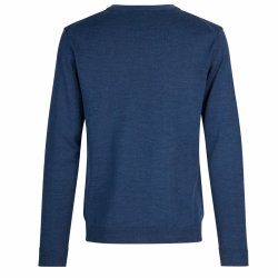 Pullover til mnd i merinould - Enkle og elegante. Bl melange