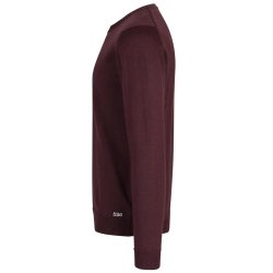 Pullover til mnd i merinould - Enkle og elegante. Bordeaux melange