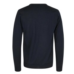 Pullover til mnd i merinould - Enkle og elegante. Navy