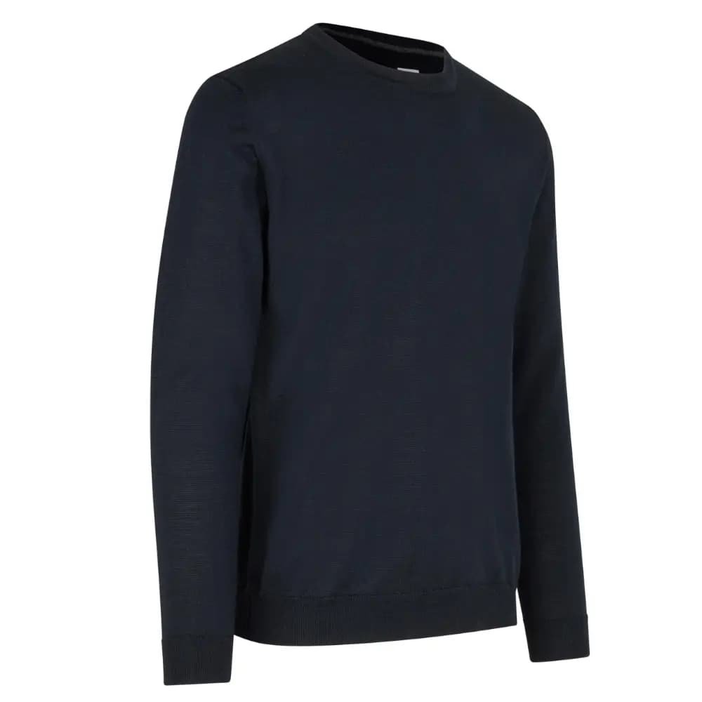 Pullover til mnd i merinould - Enkle og elegante. Navy