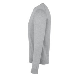 Pullover til mnd i merinould - Enkle og elegante. Lys gr melange