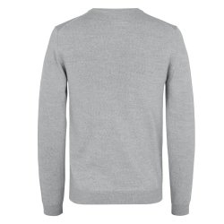 Pullover til mnd i merinould - Enkle og elegante. Lys gr melange