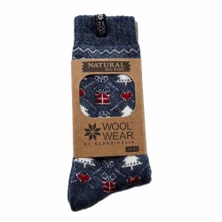 Julesokker med hjerter og flag