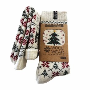 uldsokker med juletrs motiv