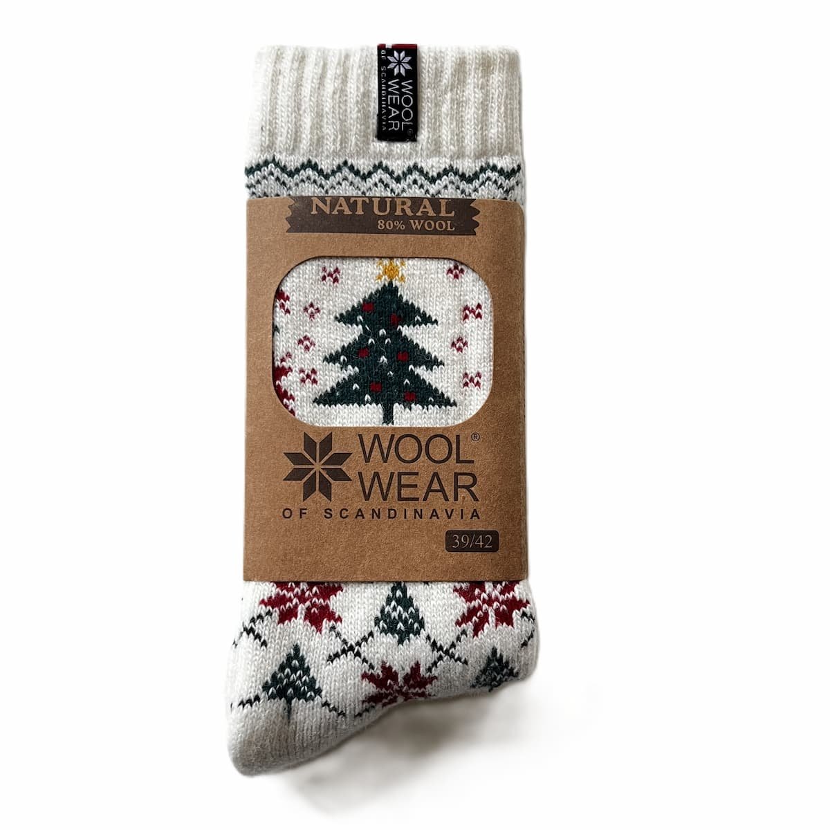 uldsokker med juletrs motiv