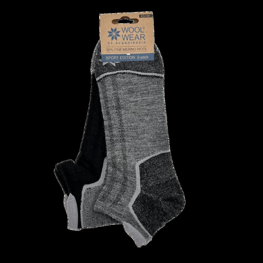 2er-Pack Knchelsocken aus Merinowolle, Sport-Edition