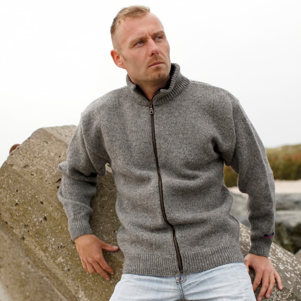 Klassisk Ulden Cardigan Fra Norwool 100 Ren Uld