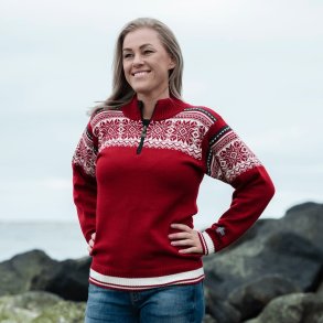 Flot klassisk norsk merinould trje af 100% kamgarn