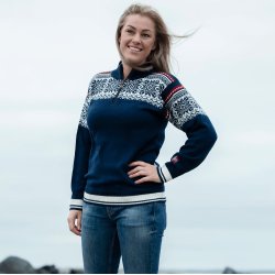 Luksus norsk striktrje i 100% merinould kamgarn