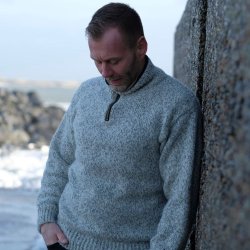 Original norsk uldsweater af 100% ren ny uld