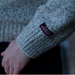 Original norsk uldsweater af 100% ren ny uld