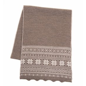 Halstrklde brun/hvid 