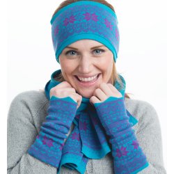 Halsedisse turkis/lilla