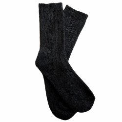 Ribstrikket merino uldsokker-koks gr 